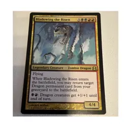 Wizards of the Coast MTG Bladewing the Risen C11 Rare 185 Black/Red Foil 4/4 - Image 1