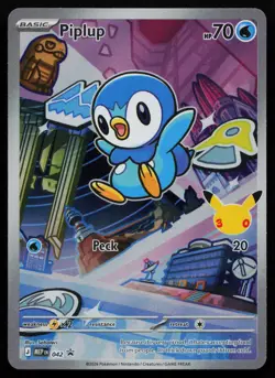 Piplup - 042 042 ME: Mega Evolution Promo MEP Holo Promo Pokemon NM - Image 1