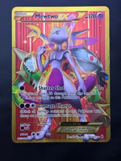 Pokemon Card Mewtwo 164/162 XY BREAK THROUGH FULL ART ENGLISH SECRET RARE MP - Image 1