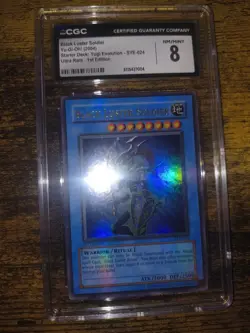 Yugioh Black Luster Soldier SYE 1st Edition Holo Bleed CGC - Image 1
