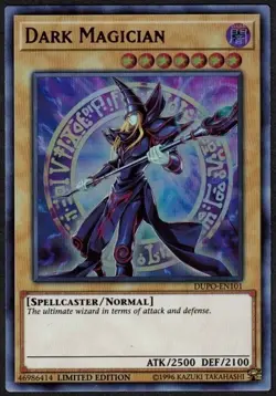 Yugioh Dark Magician DUPO-EN101 Ultra Rare Limited - MP - Image 1