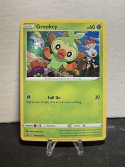 The Pokemon Company Grookey SWSH070 SWSH Promo Cards Promo Holo - Image 1