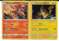 Pokemon Detective Pikachu 2 Card Lot with Charizard & Pikachu NM - Image 1