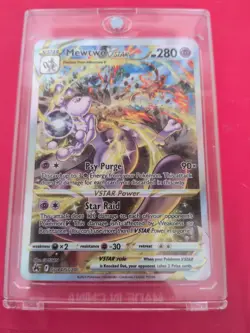 Pokemon TCG Mewtwo VSTAR Crown Zenith Holo Card GG44/GG70 2023 - Image 1