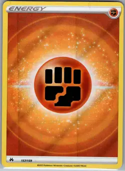Fighting Energy (Texture Full Art) 157/159 Crown Zenith - Pokemon Card - NM - Image 1