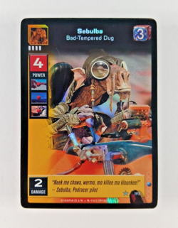 Sebulba, Bad-Tempered Dug #FP2 Promo - Menace of Darth Maul, Young Jedi CCG card - Image 1