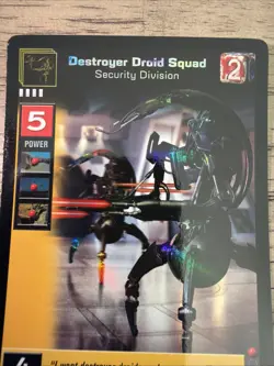 Decipher Young Jedi CCG Tournament Promo Foil Card Destroyer Droid Squad LP-NM - Image 3