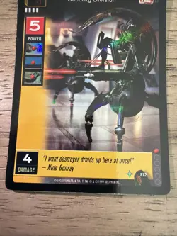 Decipher Young Jedi CCG Tournament Promo Foil Card Destroyer Droid Squad LP-NM - Image 4