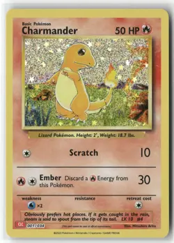 CHARMANDER 001/034 HOLO CLASSIC COLLECTION TRADING CARD GAME CLASSIC POKEMON NM - Image 1