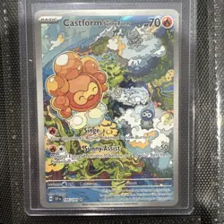 Castform Sunny Form Surging Sparks 195/191 Illustration Rare Pokemon Card NM - Image 1