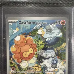 Castform Sunny Form Surging Sparks 195/191 Illustration Rare Pokemon Card NM - Image 2