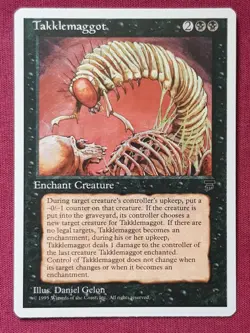 Magic The Gathering CHRONICLES TAKKLEMAGGOT black card MTG - Image 1