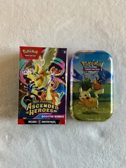 Pokemon TCG Ascended Heroes Booster Bundle & Mini Tin Factory Sealed 8 Packs New - Image 1