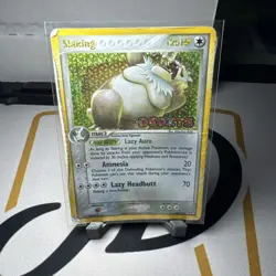 Pokemon Slaking Reverse Holo Stamped From EX Deoxys 15/107 in DMG Condition - Image 1