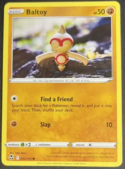 Baltoy 093/195 Pokemon English Sword & Shield Silver Tempest 2022 - Image 1