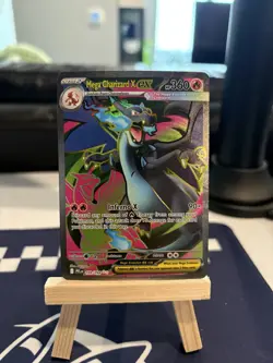 Mega Charizard X ex 109/094 Me02: Phantasmal Flames Holo Pokemon TCG CLEAN NM+ - Image 1