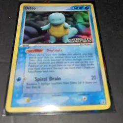 2005 Pokemon EX Delta Species Ditto Squirtle Reverse Holo 64/113 - Image 1