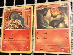 Pokemon TCG Cyndaquil 18/162 XY BREAKthrough 61/123 HGSS Undaunted Lot 2 - Image 1