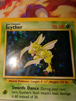 Pokemon Scyther Jungle 10/64 Holo Rare Unlimited English 1999 HP70 Sugimori - Image 5