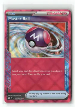 Master Ball 153/162 ACE SPEC Rare Temporal Forces Pokemon Holo Near Mint - Image 1