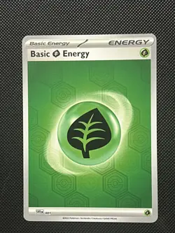 Pokemon Shrouded Fable - Basic Grass Energy - Sve En 001 - Reverse Holo - M/NM - Image 2