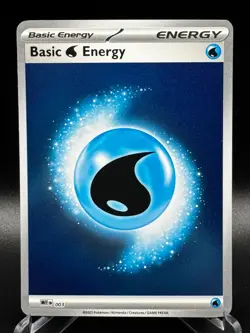 Basic Water Energy MEE 003 Holo Mega Evolution Pokemon TCG - Image 1