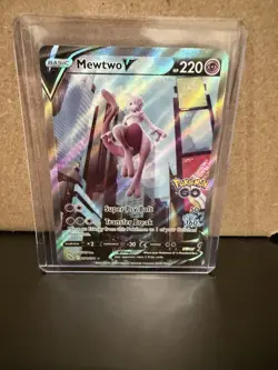 Mewtwo V (Alternate Full Art) 072/078 Pokemon GO Holo - Image 1