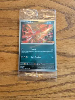 Pokemon TCG Yveltal 088/132 Mega Evolutions Stamped SEALED Promo - Image 1