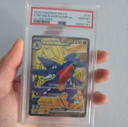 PSA 10 GEM MINT Pokemon 2025 Destined Rivals Cynthia's Garchomp EX #215/182 - Image 4