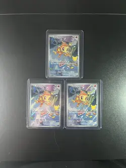 3x Pokemon Chimchar Holo Promo First Partner Illustration NM - Image 1