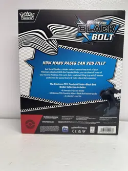 Pokemon TCG Scarlet & Violet Black Bolt Binder Collection BRAND NEW SEALED - Image 2