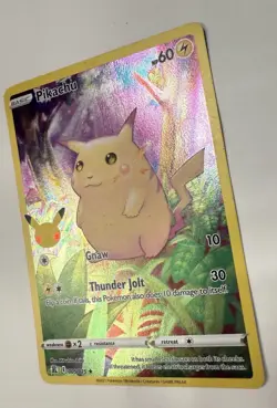 Pikachu 005/025 Holo Rare Celebrations Pokemon Lightly Played - Image 3