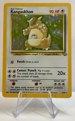 Kangaskhan 5/64 Holo Jungle Unlimited Pokemon TCG Vintage - Image 1