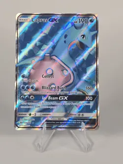 Pokemon TCG Lapras GX Full Art Ultra Rare Holo DMG 139/149 - Image 1
