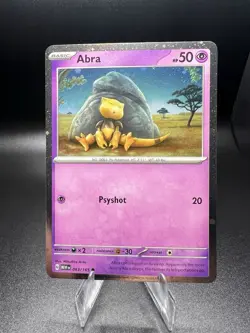 Pokemon TCG Scarlet & Violet 151 - Abra 063/165 Cosmo Holo LP - Image 1