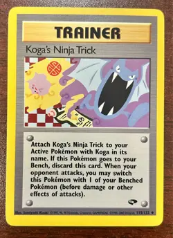 Pokemon Gym Challenge Koga’s Ninja Trick 115/132 WOTC Unlimited Uncommon NM - Image 1