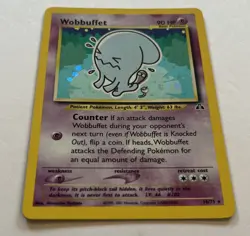 Pokemon TCG - Wobbuffet 16/75 Holo Rare Neo Discovery Unlimited WOTC - LP - Image 5