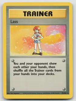 Lass 75/102 Base Set Unlimited Pokemon NM Rare - Image 1