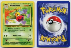 WEEPINBELL 48/64 UNCOMMON JUNGLE POKEMON UNLIMITED LP - Image 3