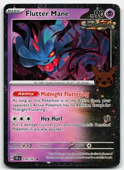 FLUTTER MANE (COSMOS HOLO) 078/162 HOLO TRICK OR TRADE BOOSTER 2024 POKEMON NM - Image 1