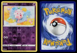 SWIRLIX 083/195 COMMON SILVER TEMPEST POKEMON REVERSE HOLO NM - Image 3