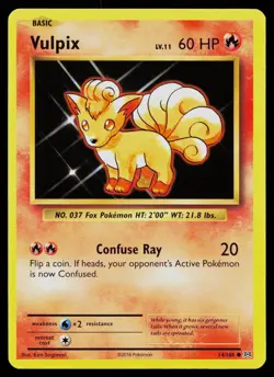 VULPIX 14/108 COMMON EVOLUTIONS POKEMON NM - Image 1