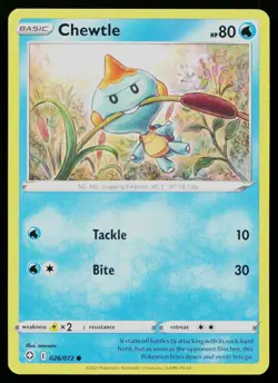 CHEWTLE 026/072 COMMON SHINING FATES POKEMON NM - Image 1