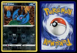 ZUBAT 103/195 COMMON SILVER TEMPEST POKEMON REVERSE HOLO NM - Image 3