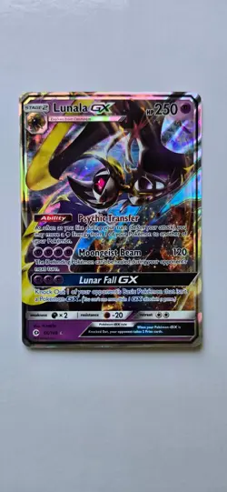 Lunala GX 66/149 Holo Ultra Rare SM Base Set Pokemon Holo Near Mint - Image 1