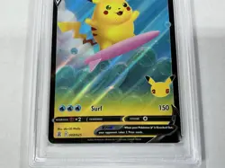 2021 POKEMON CELEBRATIONS #008 SURFING PIKACHU V PSA 9 - Image 2