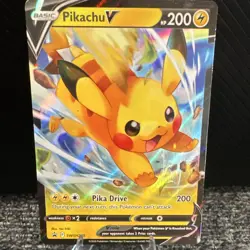 The Pokemon Company Pokemon TCG Pikachu V SWSH Promo Holo 200HP EN SWSH285 - Image 1