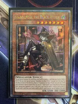 Yu-Gi-Oh! Diabellstar the Black Witch New Art, Quarter Century Secret RA04-EN047 - Image 1
