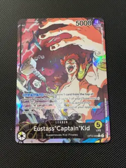 Eustass"Captain"Kid Leader Alt Art One Piece OP10-099 TCG English Card - Image 2