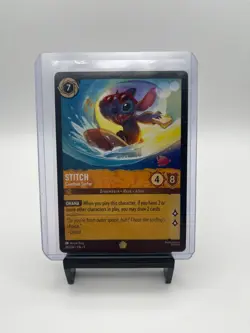 Disney Lorcana TCG Fabled Stitch Carefree Surfer #24/204 - Legendary - Image 1